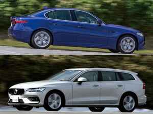 アンダー500万円のジュリア スプリント × V60 B4モメンタム。FRセダンと快適ワゴンの、対照的な2台