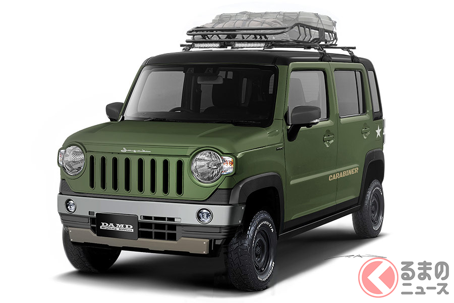 軍用車に大変身 スズキ ハスラー がタフガイに 専用ボディキットを公開 くるまのニュース 自動車情報サイト 新車 中古車 Carview