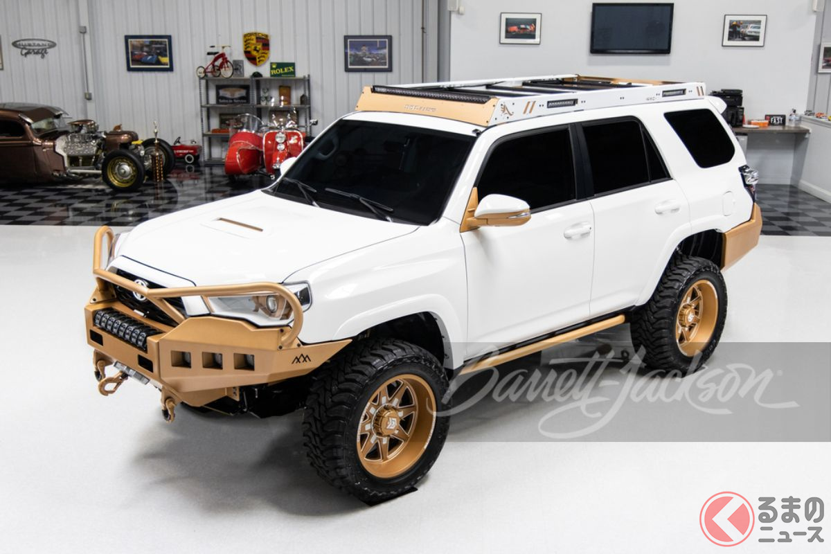 最強の現代版トヨタ ハイラックスサーフ 新車価格2倍の800万円で落札された金ピカ 4runner とは くるまのニュース 自動車情報サイト 新車 中古車 Carview