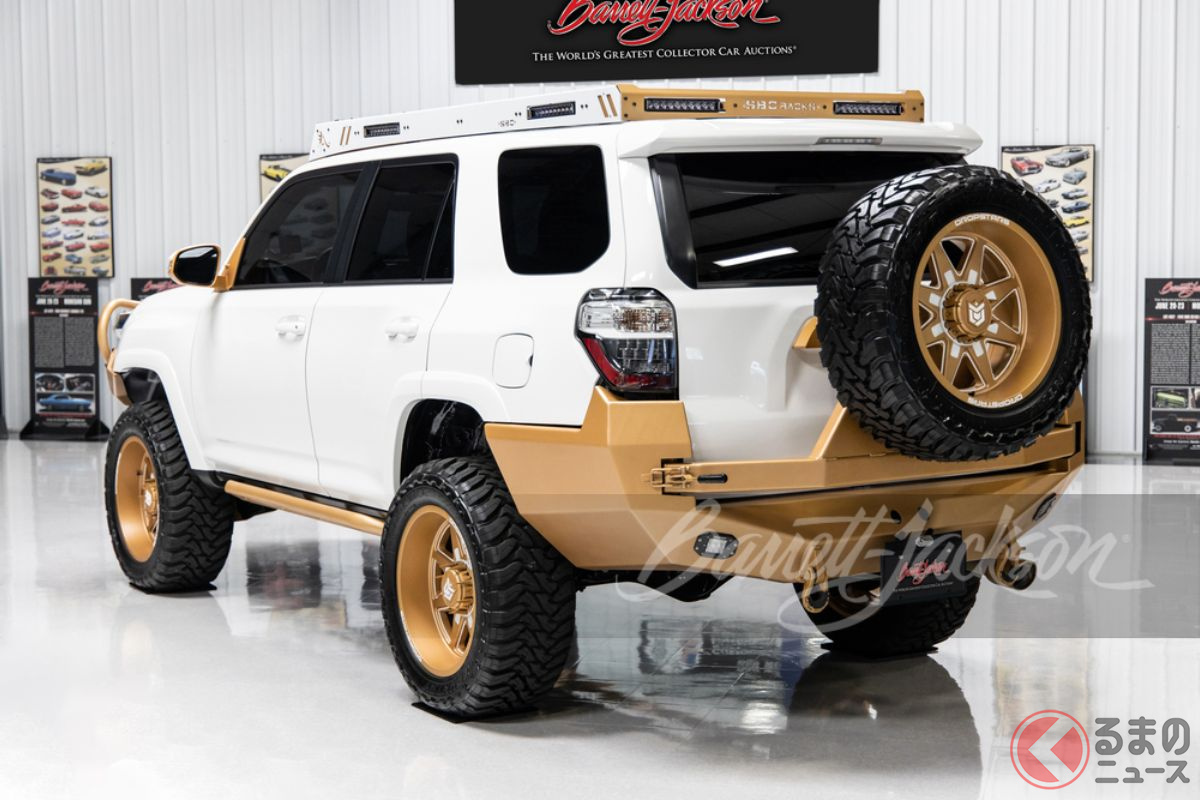 最強の現代版トヨタ ハイラックスサーフ 新車価格2倍の800万円で落札された金ピカ 4runner とは くるまのニュース 自動車情報サイト 新車 中古車 Carview