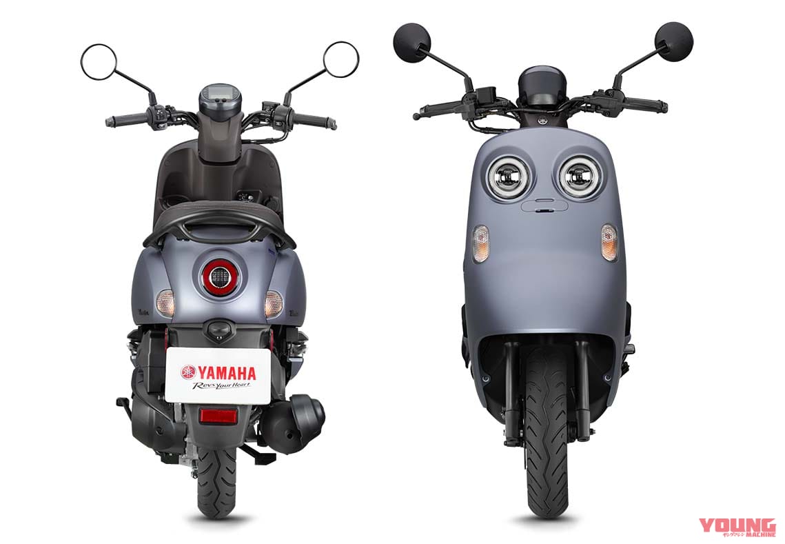 ヤマハ新種の原付二種スクーター ビノーラ 登場 レトロポップなカエル顔 Webヤングマシン 自動車情報サイト 新車 中古車 Carview