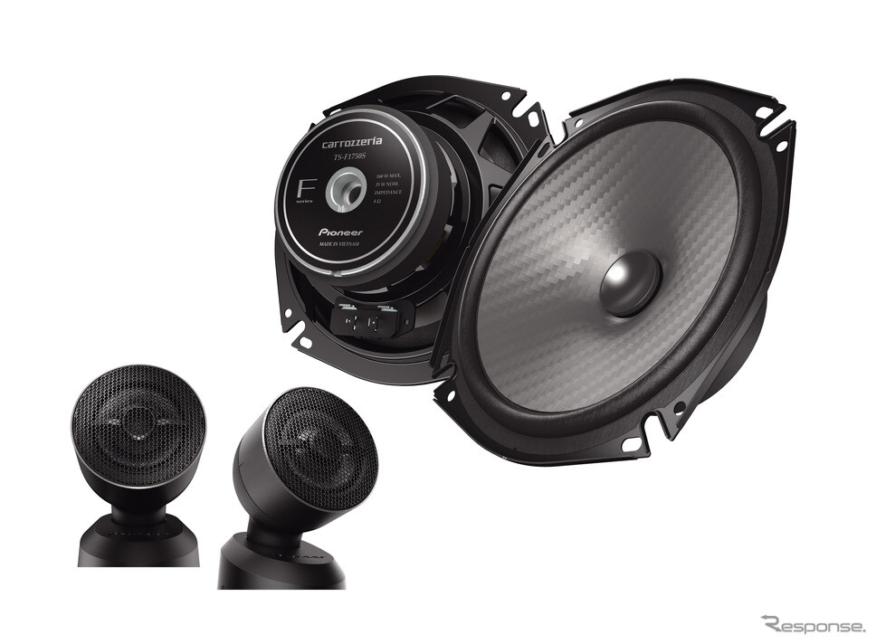 ハイレゾ対応で臨場感豊かな音楽再生、カロッツェリア「Fシリーズ」スピーカー6機種とチューンアップトゥイーター1機種を発売