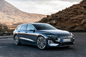 アウディが欧州仕様の最新EVワゴン「S6 Avant e-tron quattro」をAudi City 銀座で展示