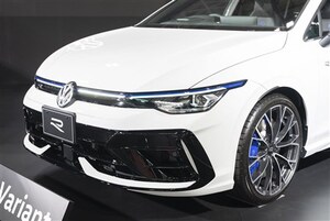 VW新型「ゴルフR」日本初公開…333PSに向上し意外とバーゲンプライス？ 注目の「I.D.BUZZ」は今夏導入