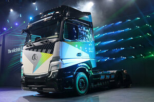 「長距離輸送」もEVでいける！ メルセデス・ベンツのハイパワー大型EVトラック発表 日本導入の可能性も【IAA2022】