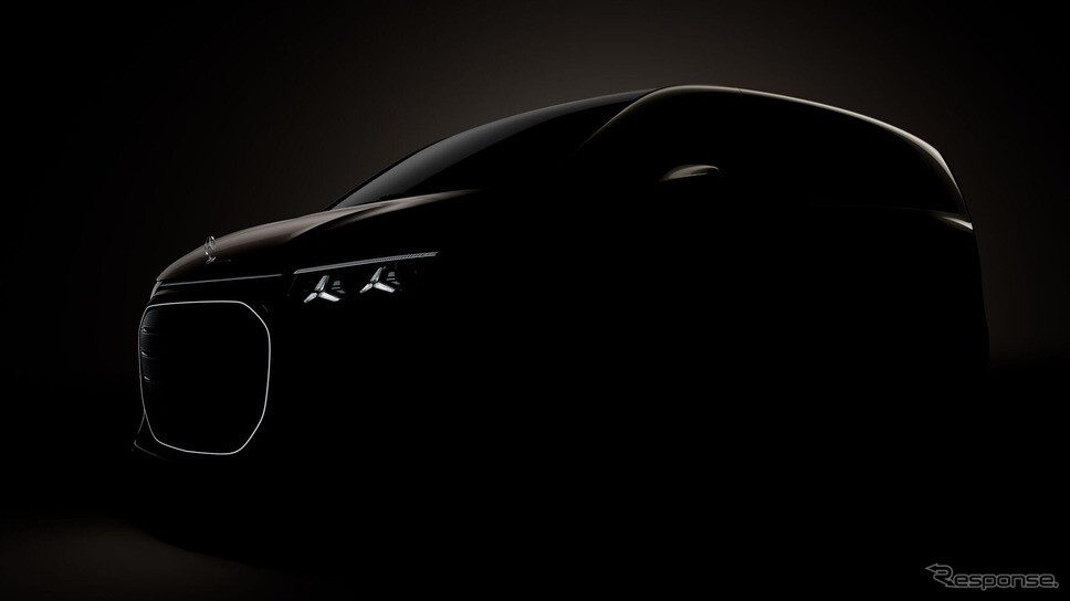 メルセデスベンツの新型電動ミニバン『VLE』、2026年デビューへ…ティザー写真公開