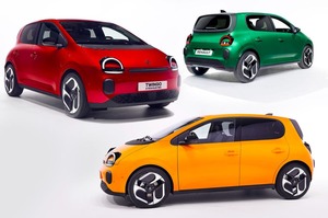 レトロでキュートな新型『トゥインゴ』登場　ルノー最安価EV、一充電で263km　空力にもこだわるボディ