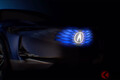 暗闇に光る「新型モデル」世界初公開へ エンブレム輝くアキュラ「EVコンセプト」を8月18日に米・モントレーで発表！