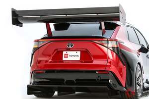 トヨタがド派手ウイングの「爆速SUV」を世界初公開！ 車高落とした「すごいbZコンセプト」展示、米国SEMAショーで