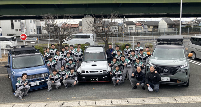 日産・自動車大学校の学生が企画したカスタマイズカーが大阪オートメッセ2024に出展