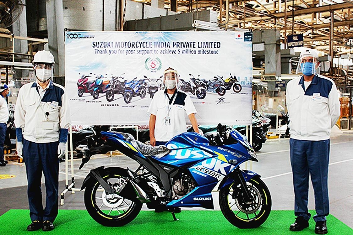 スズキ、インドの二輪車累計生産が500万台　14年5カ月で達成