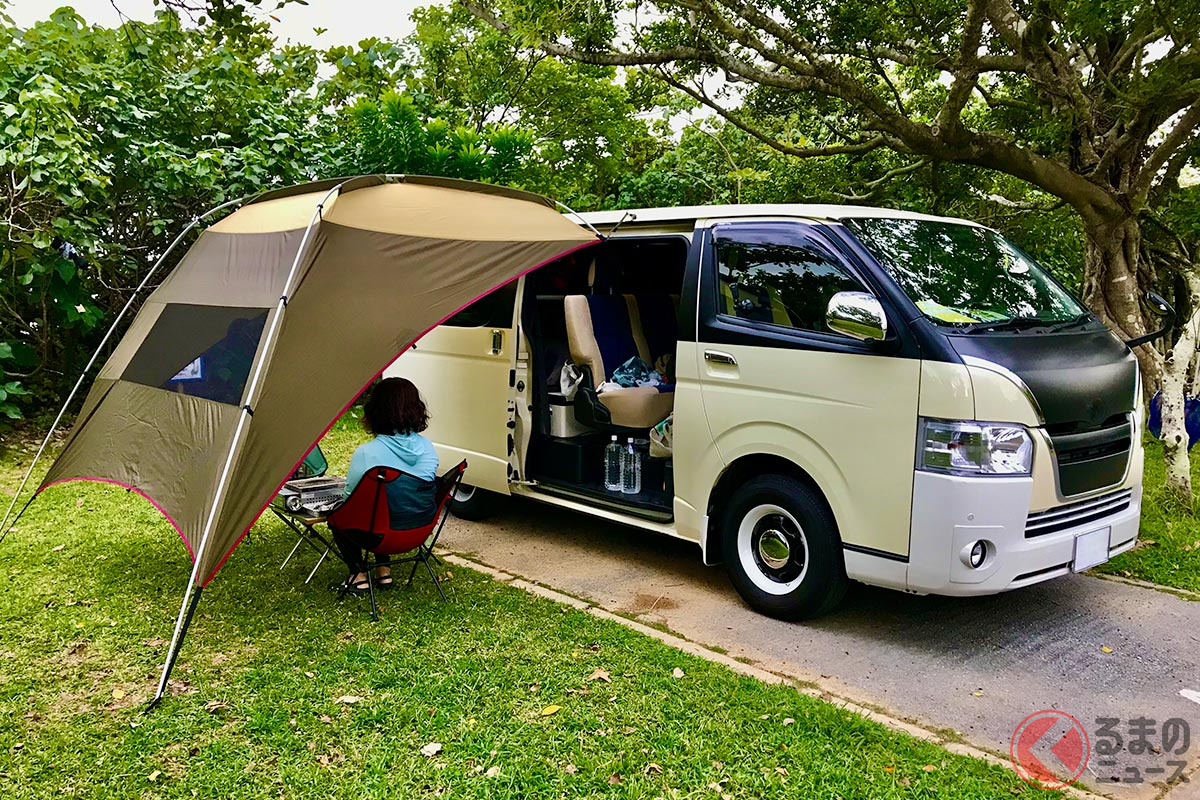 キャンプや車中泊が快適に！ アウトドアの必需品「カーサイドタープ