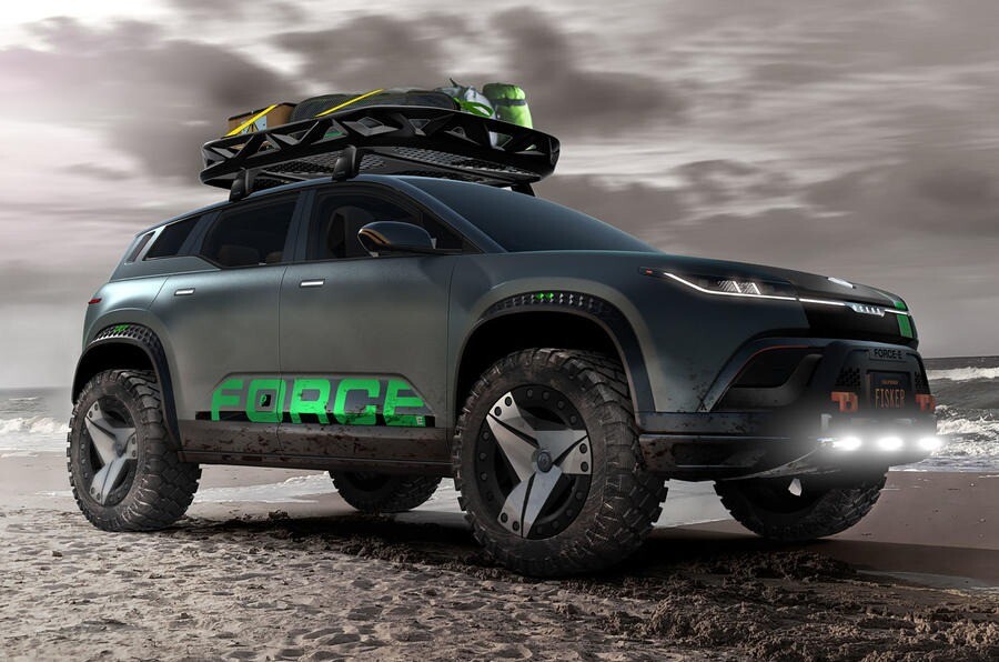 米フィスカー　オフロード向けのハードコアEV発表「野獣のような存在」　電動SUVに設定