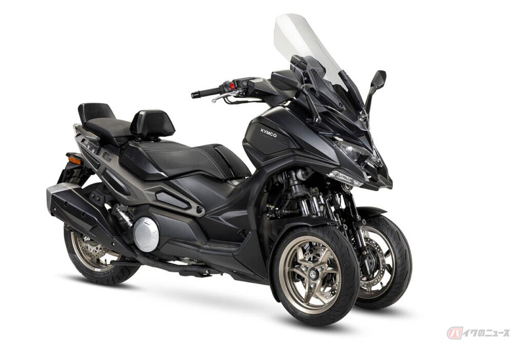 台湾キムコ「CV3」公開 同メーカー初の3輪スクーターの量産が決定