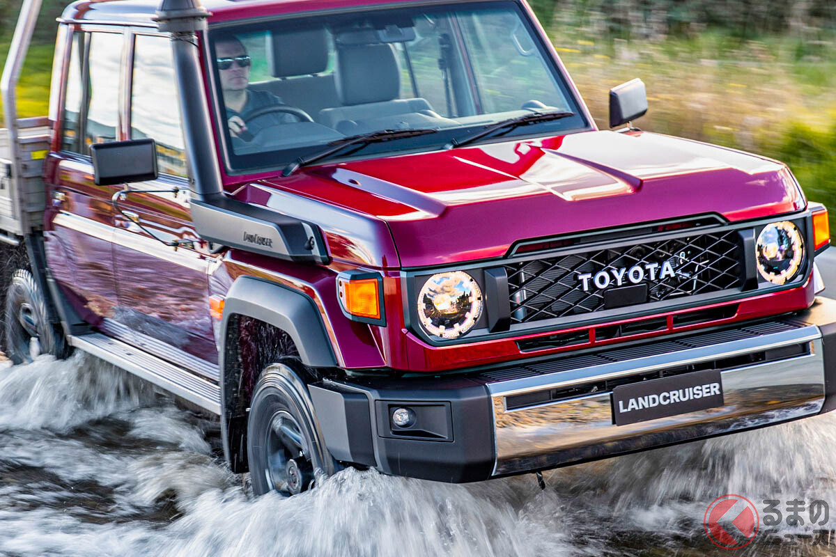 V8+MTアリ！ トヨタ新型「ランドクルーザー70」初公開！ “顔面”刷新で2023年末豪にも投入へ