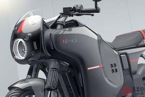【中国】ホンダ新型「E-VO」初公開！ 斬新「ブーストモード」＆軽量「アルミスイングアーム」採用でめちゃ楽しそう！ ドラレコを標準装備した「カフェレーサー」タイプの新世代バイクが中国に登場！