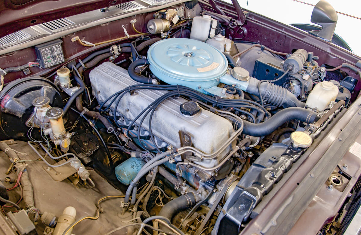 A-12】日産 L型エンジン L20本体 キャブレター付き 日産が誇る名機「L