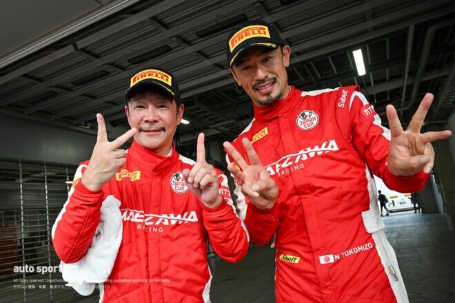 前澤友作がSROジャパンカップ富士で殊勲の3位。「これに驕らず、今後も上位陣と戦っていけるよう頑張り続けたい」