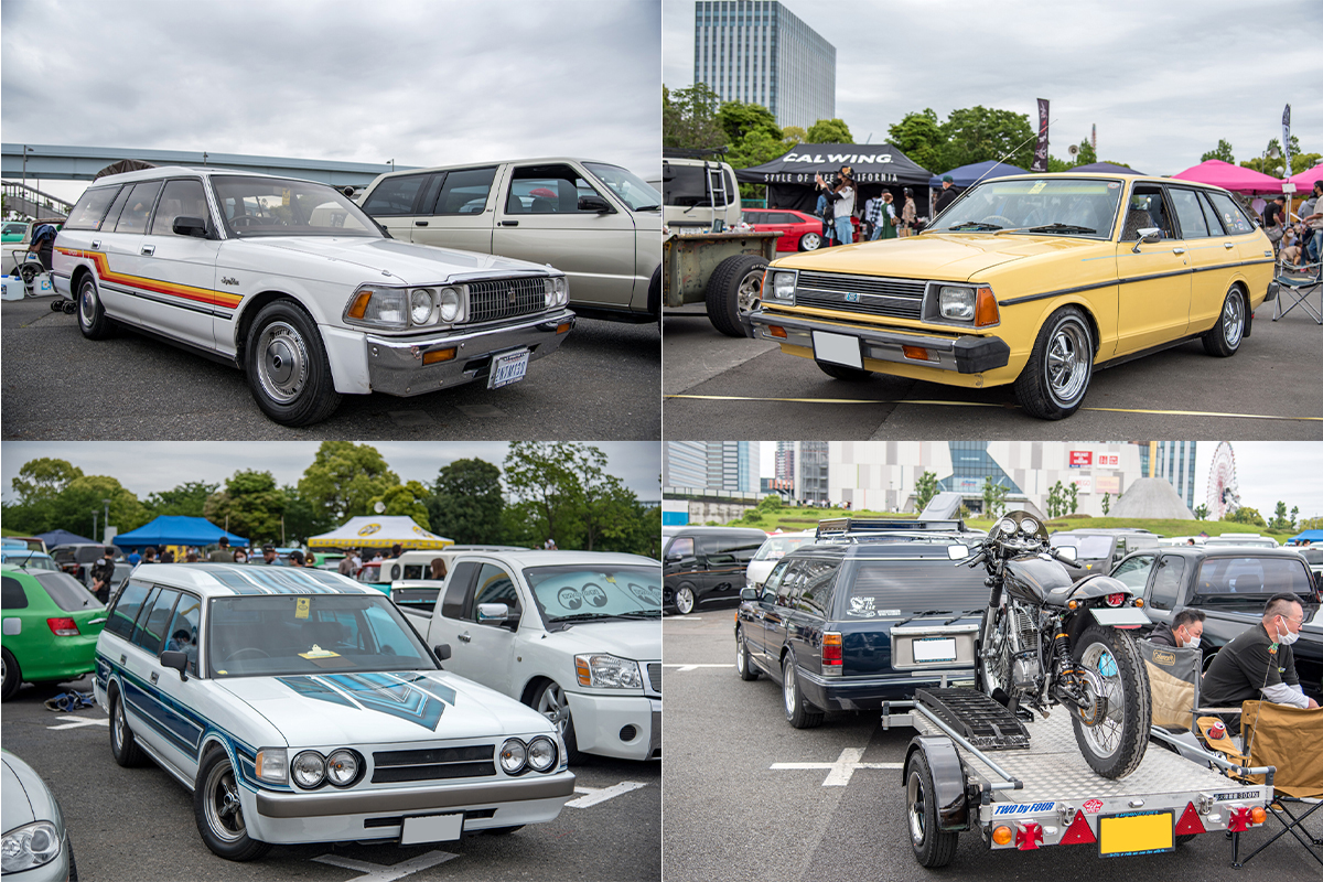 確かに国産ワゴン だが確実にアメリカン イジリ倒したクラウン サニーのワゴンがクールすぎる 34th Mooneyes Street Car Nationals Auto Messe Web 自動車情報サイト 新車 中古車 Carview