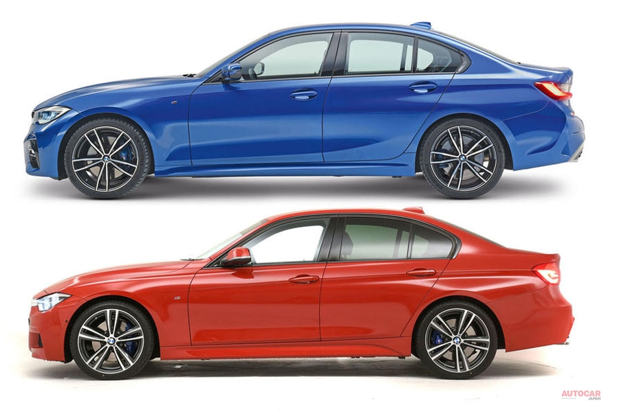 BMW 3シリーズ　新旧スタイリング比較　G20とF30、並べてみよう
