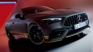 メルセデスAMG「CLE」イエローアクセントが冴える、レーシーな特別仕様車