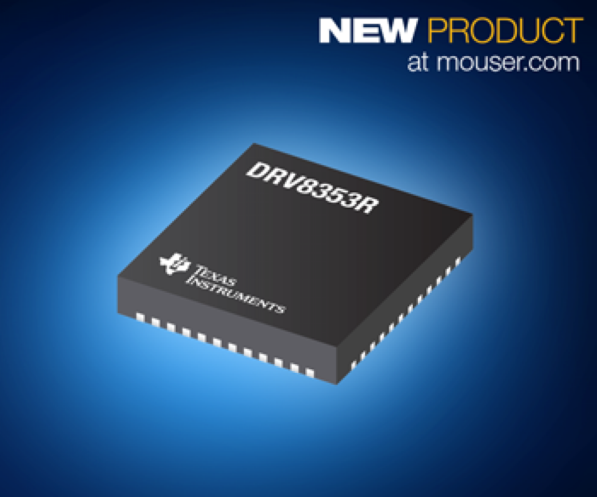 マウザー：3相ブラシレスDCモータ・アプリケーション向けTI社DRV835xスマート・ゲート・ドライバの販売を開始
