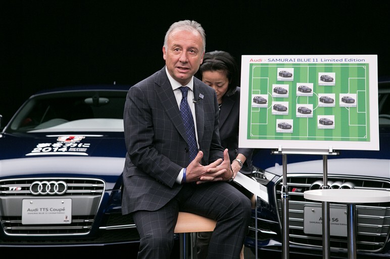 アウディ、日本応援モデルをザッケローニ監督が選出