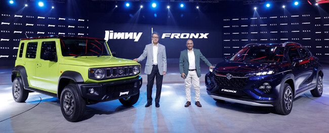 スズキがインドでジムニーの5ドアモデルと新世代SUVのフロンクスを発表