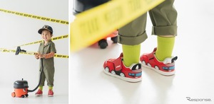 人気のゴミ収集車モチーフも、車好きキッズ向けスニーカー「IFME のりものシリーズ」新登場
