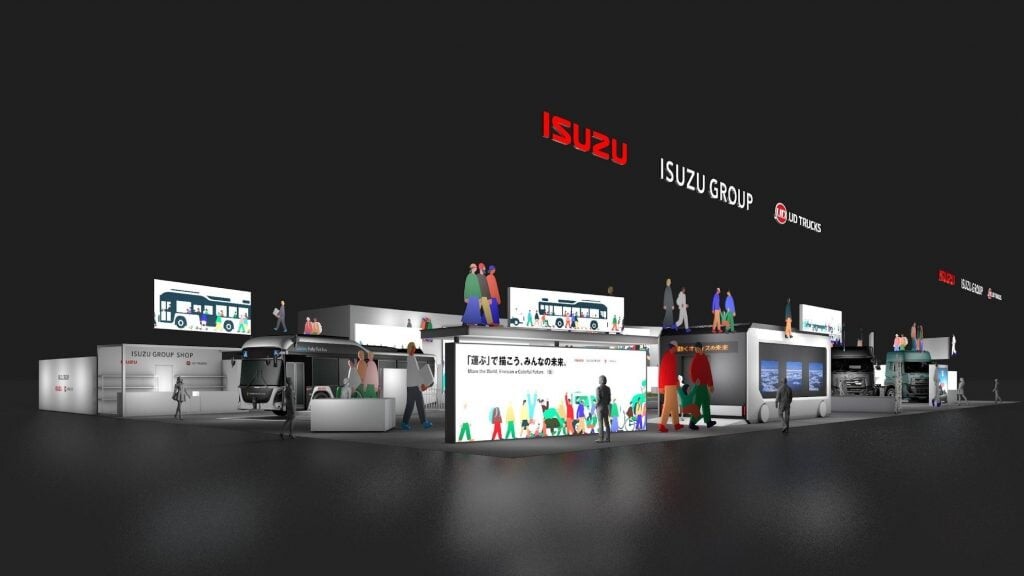 いすゞ×UD モビショーでタッグ！自動運転EVバス＆新型トラックを世界初公開
