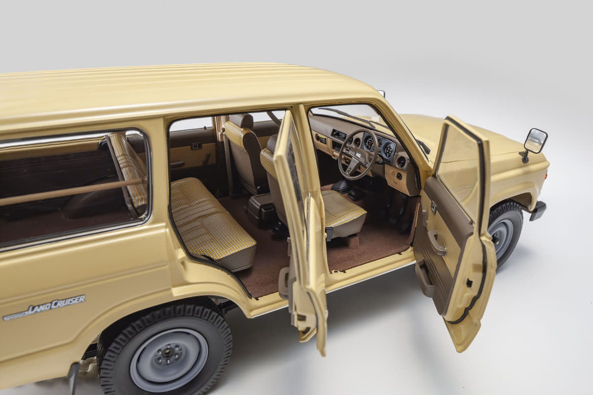 トヨタ 60ランドクルーザーが1 18スケールで復活 ボディカラーはベージュとブルーの2色 京商 Auto Messe Web 自動車情報サイト 新車 中古車 Carview