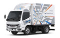 バッテリー交換式EVの実用化を目指して、三菱ふそうトラック・バスと三菱自動車、Ample、ヤマト運輸がタッグを組んで、150台超の車両を用いた実証を本年9月から東京都で実施すると予告