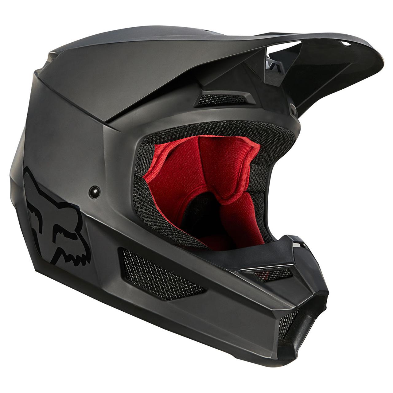 公道使用可のfox V1シリーズに新色 マットブラックはストリートにもオススメ Webオートバイ 自動車情報サイト 新車 中古車 Carview