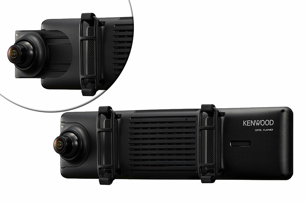 【最新2カメラ・ドラレコ】デジタル・ルームミラーと、カメラが一体に　KENWOODから登場
