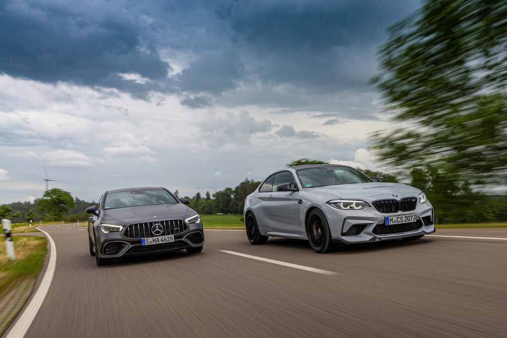 【比較試乗】「メルセデスAMG CLA45S vs BMW M2 CS」コンパクト級高性能王座決定戦！