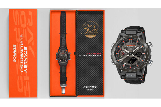 TEAM KUNIMITSUの30周年を記念した特注EDIFICEが登場。記憶と想いが込められた限定モデル