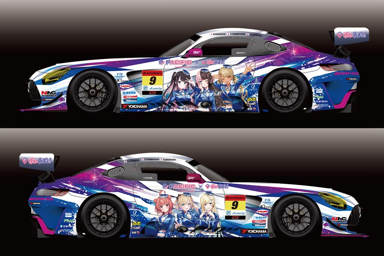 PACIFIC RACING TEAMが6名の『ぶいすぽっ！』メンバーを描く2024