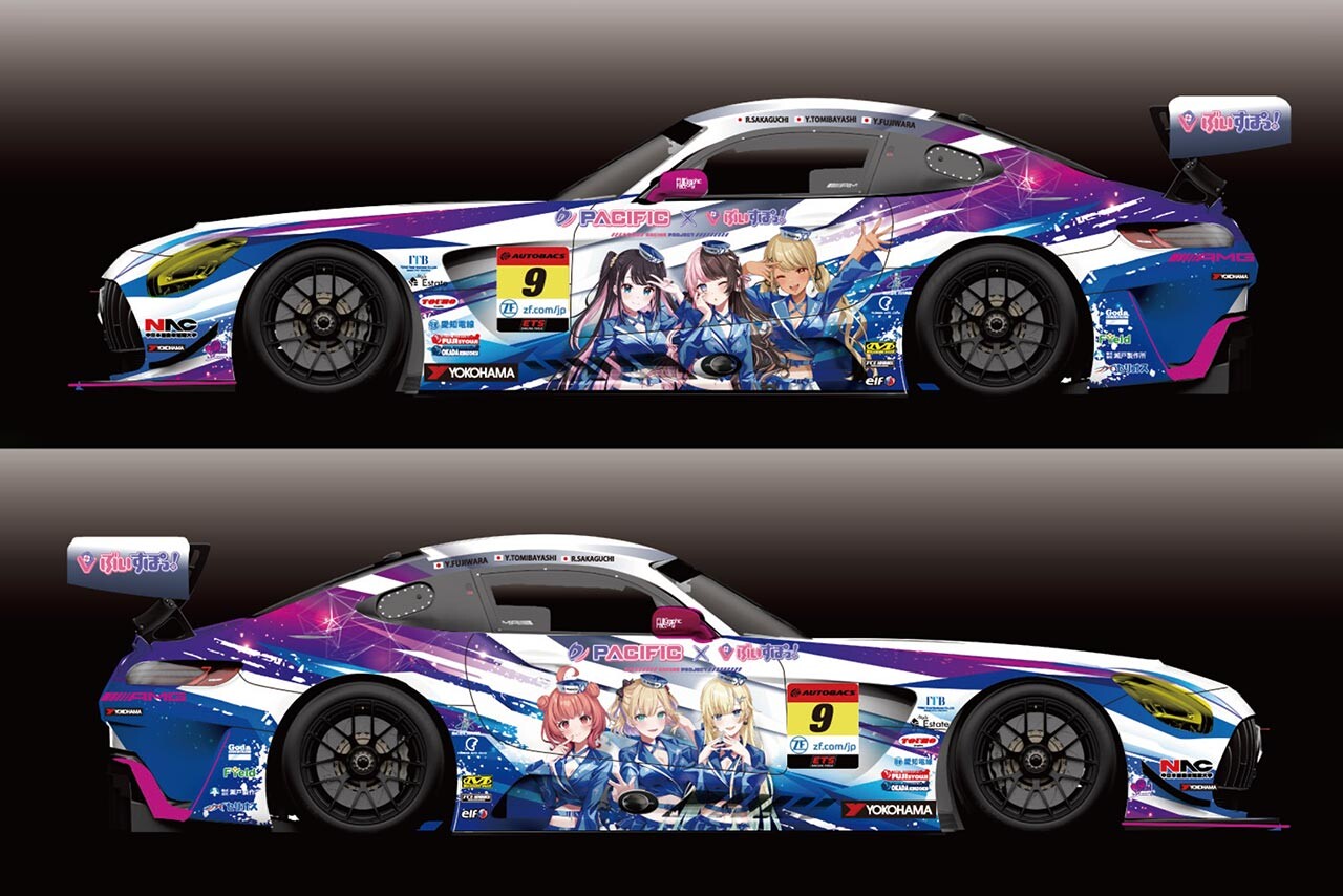 PACIFIC RACING TEAMが6名の『ぶいすぽっ！』メンバーを描く2024年マシンカラーリングを発表