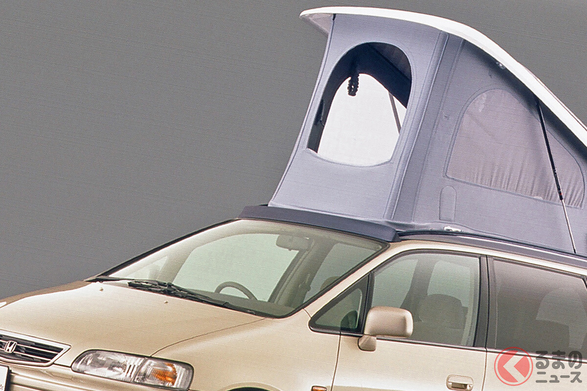 まさかの「オデッセイ 屋根テント仕様」存在！ “車中泊勢”も熱視線な「4人寝れる」最強仕様があった！
