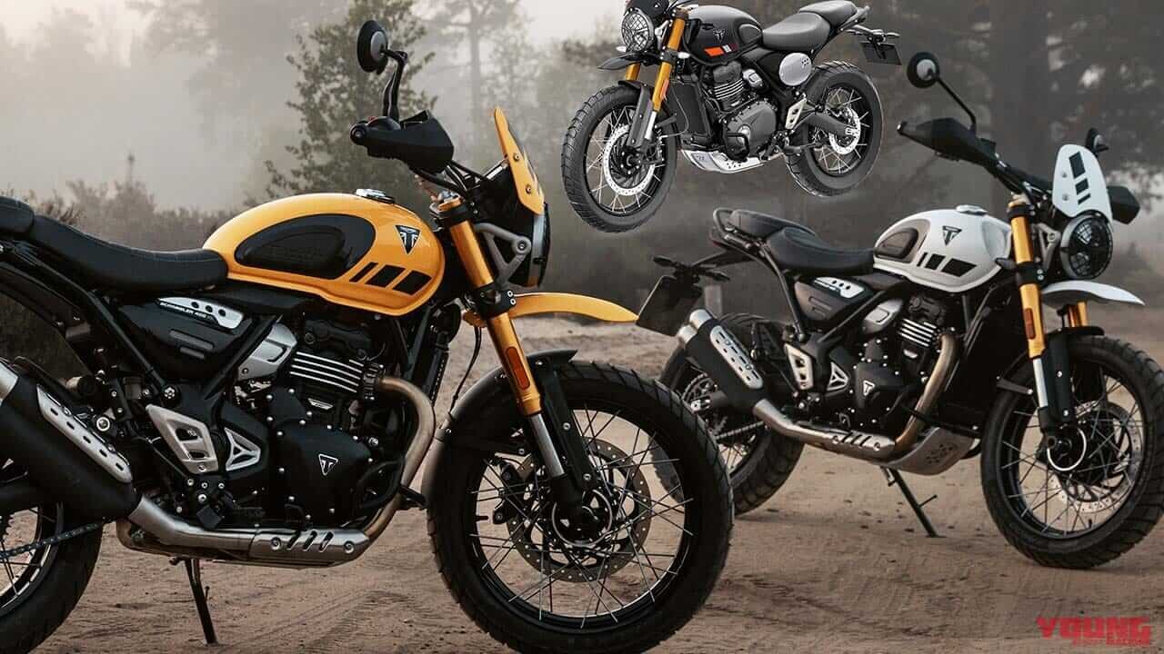 普通二輪免許で乗れるトライアンフ 新型「スクランブラー400 XC」発表！ チューブレススポークホイールやガード類を備えた本格派へ