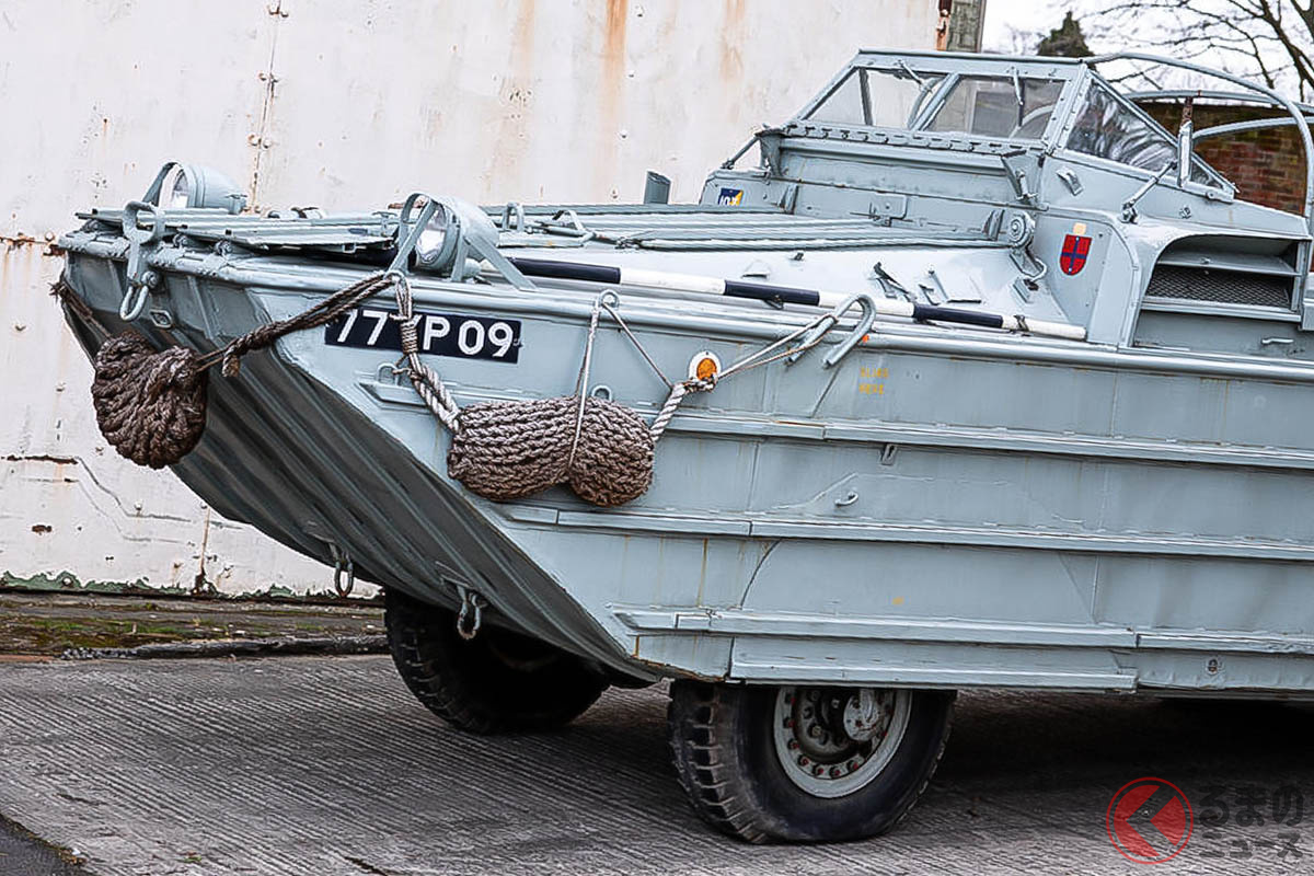 500万円で究極のアウトドア車両 公道も走行可能な水陸両用車 Dukw とは くるまのニュース 自動車情報サイト 新車 中古車 Carview