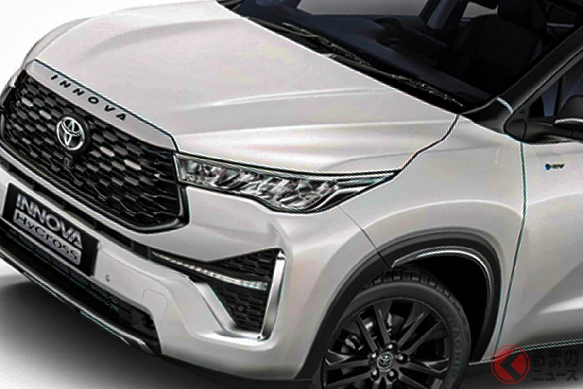 【インド】トヨタ「新SUV“ミニバン”」発表！ 豪華インテリア＆圧倒的「迫力顔」がイイ「イノーバ ハイクロス」！ 3列シート備える“7／8人乗りモデル”に「エクスクルーシブエディション」登場
