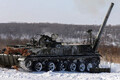 長い砲身が特徴 ロシア軍の“強力な自走迫撃砲”撃破される 複数のドローンで攻撃か？