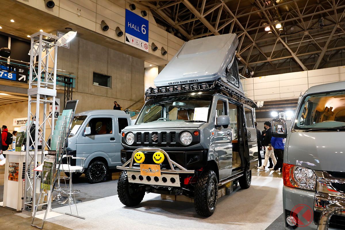 スライドドア付きのスズキ ジムニー が実在 迫力顔がスゴい軽バン ジムリィ はどんなクルマ くるまのニュース 自動車情報サイト 新車 中古車 Carview