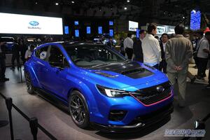 スバル新戦略！「手頃な高性能」内燃機スポーツ B-STI conceptをJMSで発表