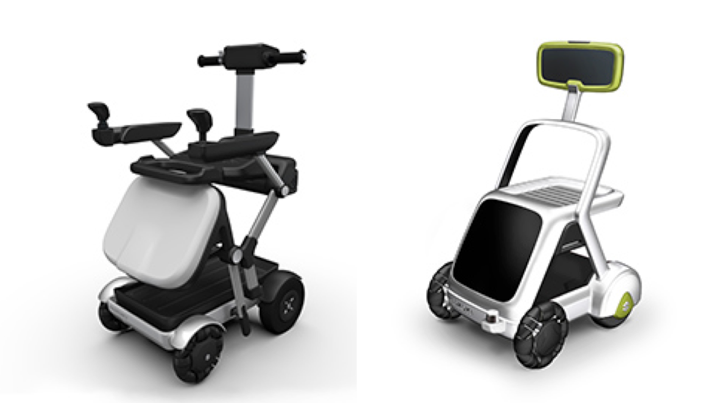 自動追従機能を備えた「MITORA」、電動車いすと歩行補助車の機能を持つ「KUPO」。スズキが2種の生活支援モビリティを公開