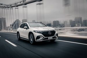 頂点級SUVを体験！ メルセデス・ベンツEQS SUV　3t級・3列シートの高級EVは「あざとさ抜き」の走りが魅力