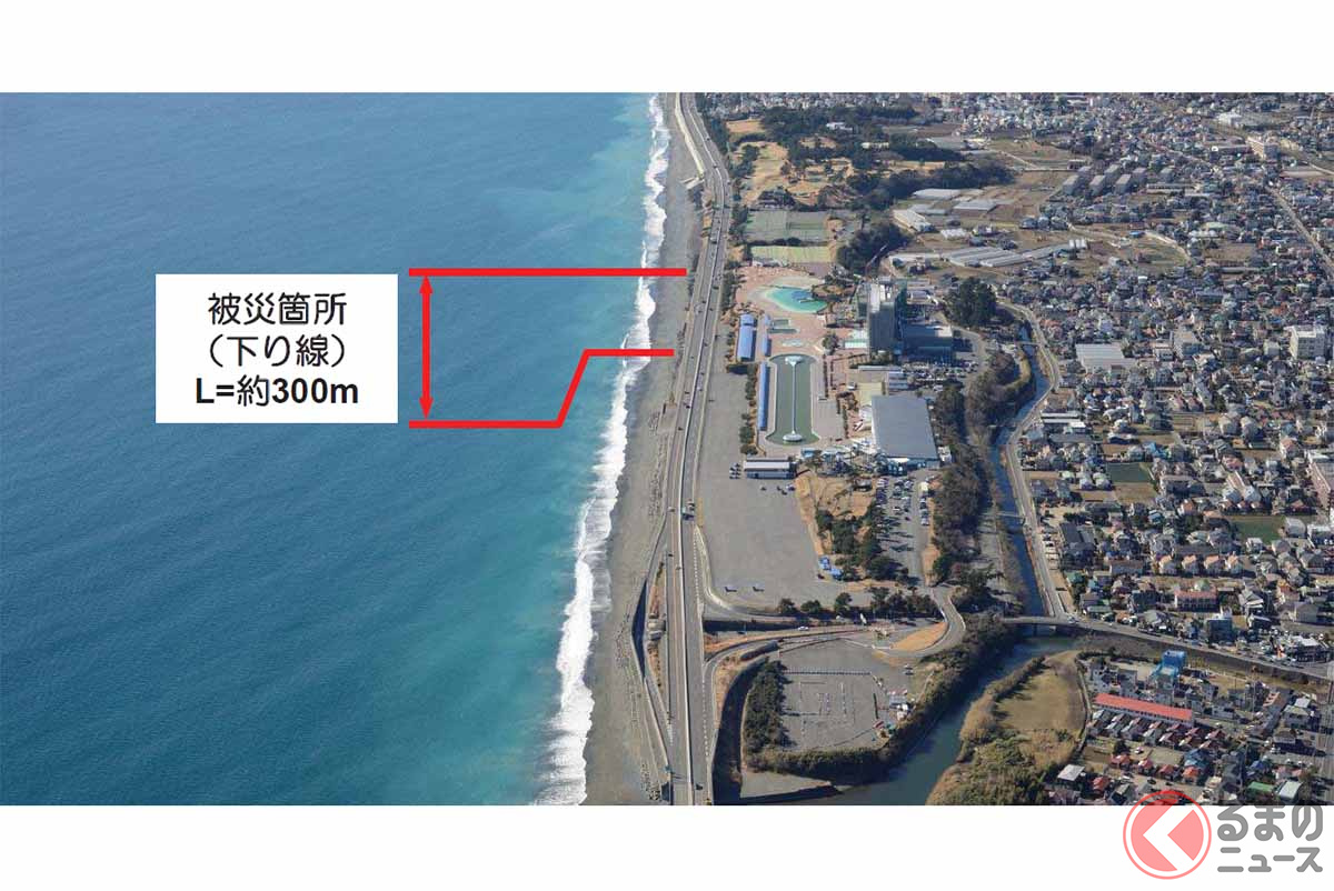 西湘バイパスの大磯西ic 西湘二宮ic間が上下4車線に 災害復旧が完了 一方で小田原の通行止めはいつまで くるまのニュース 自動車情報サイト 新車 中古車 Carview