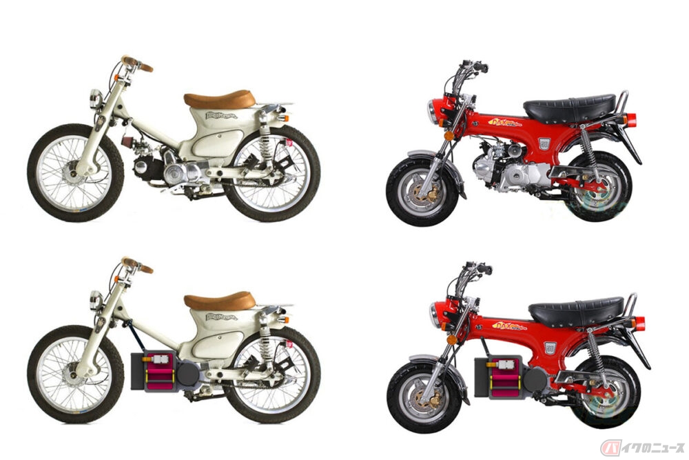 原付バイクを手軽に電動化 ホンダ ダックス スーパーカブ などをベースにしたe Coreプロトタイプを発表 バイクのニュース 自動車情報サイト 新車 中古車 Carview