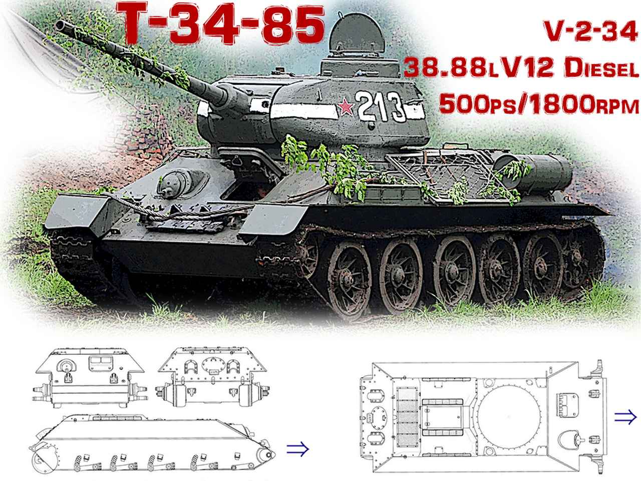 【モンスターマシンに昂ぶる 020】世界一量産されたT-34 戦車と、そのエンジンの秘密を探る